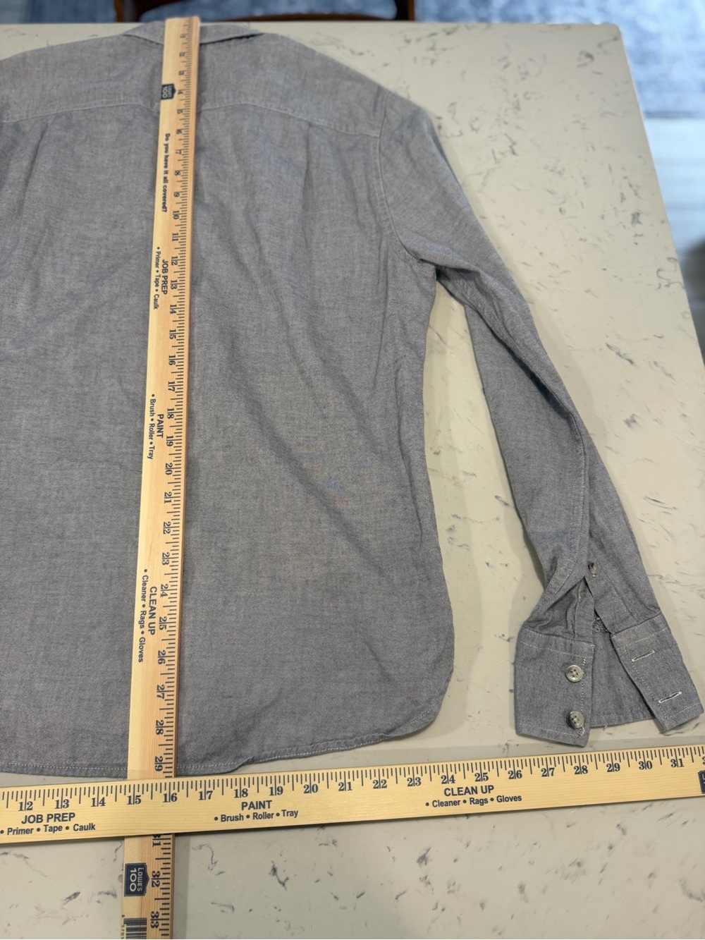Vintage Super dry Tokyo Japan Laundered Cut Collar Long Sleeve Mens XL Gray - Picture 7 of 11